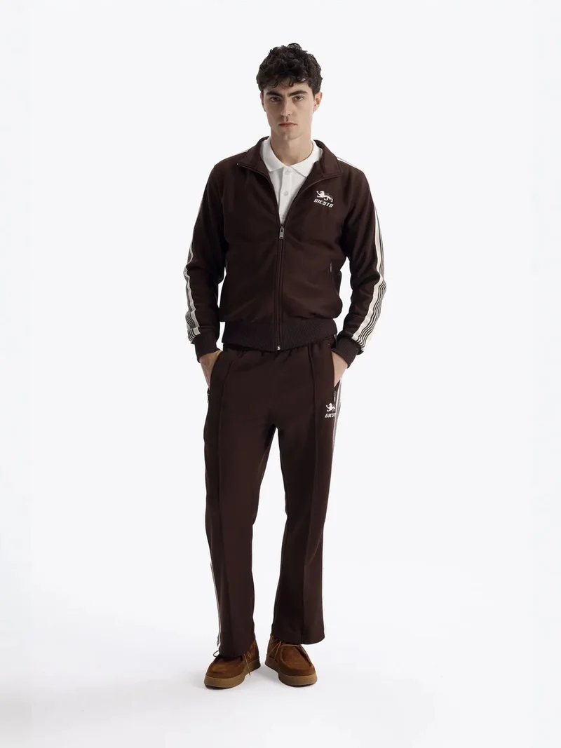 جيستو GIESTO Striped Zipper Sweatshirted